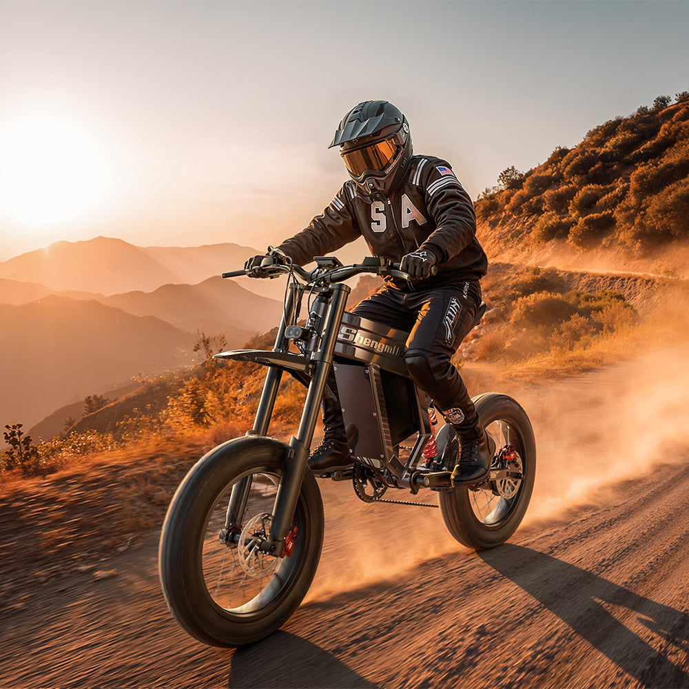 20" Fat tire Electric Bike 1500W 60V 30AH Mountainbike E-bike e-Motorcycle 65km