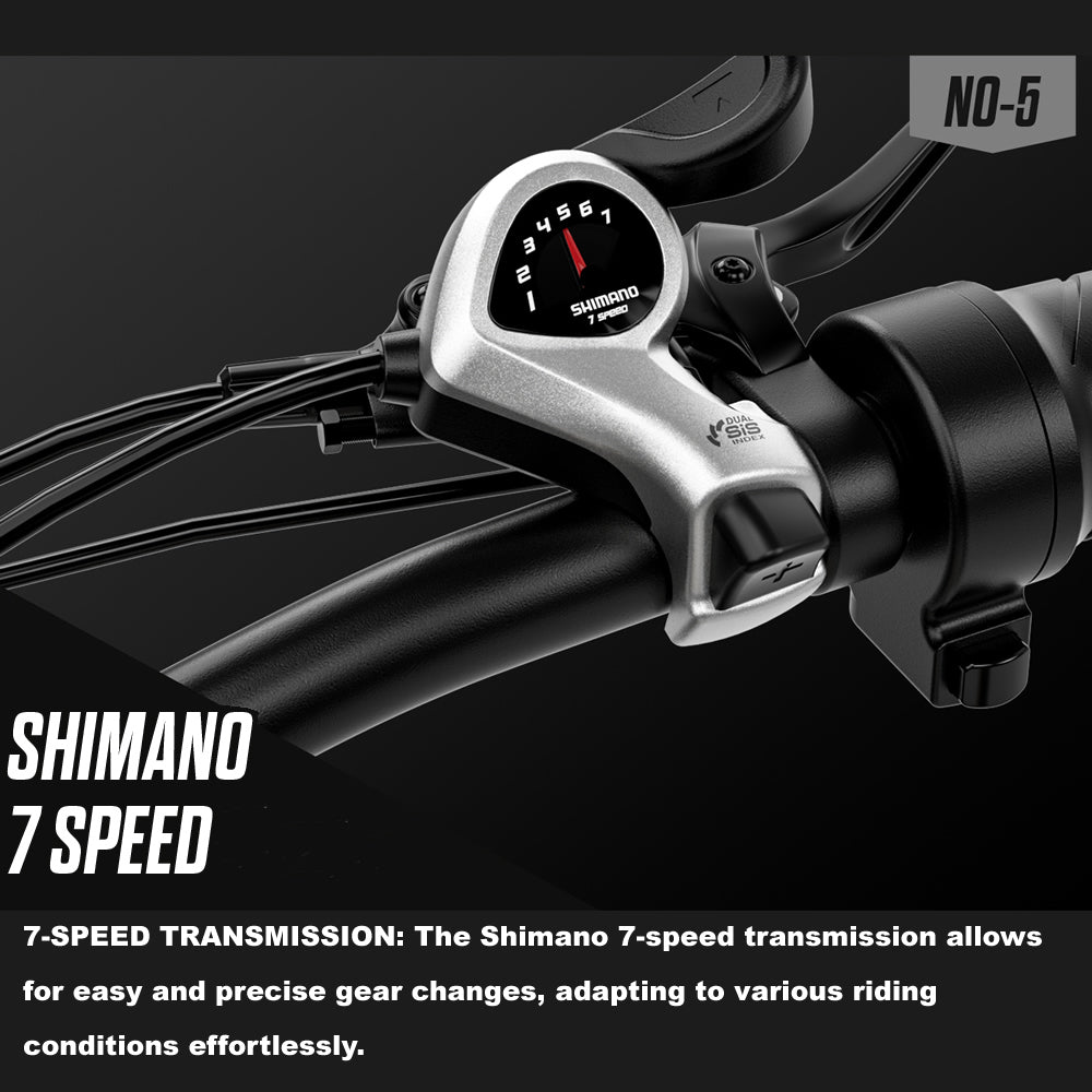 Shengmilo S600 Dual Motor Electric Bike 48V 17.5Ah 26" Fat Tire Ebike Oil brake