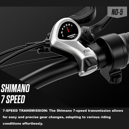 Shengmilo S600 Dual Motor Electric Bike 48V 17.5Ah 26" Fat Tire Ebike Oil brake
