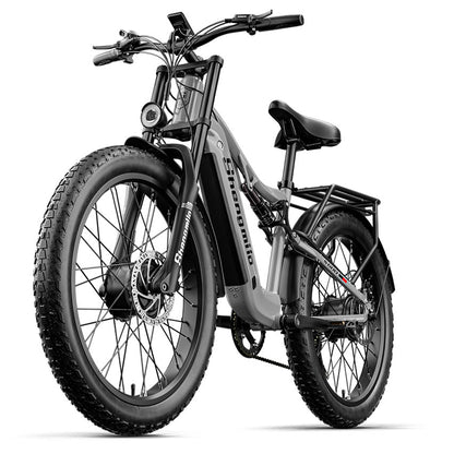 Shengmilo S600 Dual Motor Electric Bike 48V 17.5Ah 26" Fat Tire Ebike Oil brake