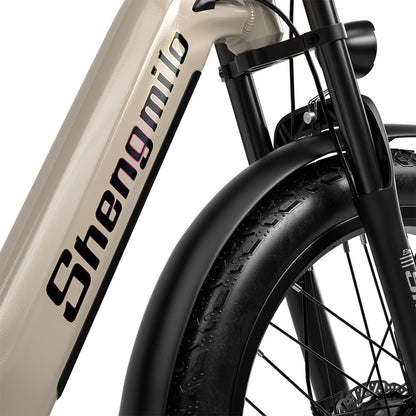 26" Electric Bike 48V 17.5Ah Dual Motor Fat Tyre E-Mountain Bike City E-bike