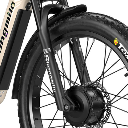 26" Electric Bike 48V 17.5Ah Dual Motor Fat Tyre E-Mountain Bike City E-bike