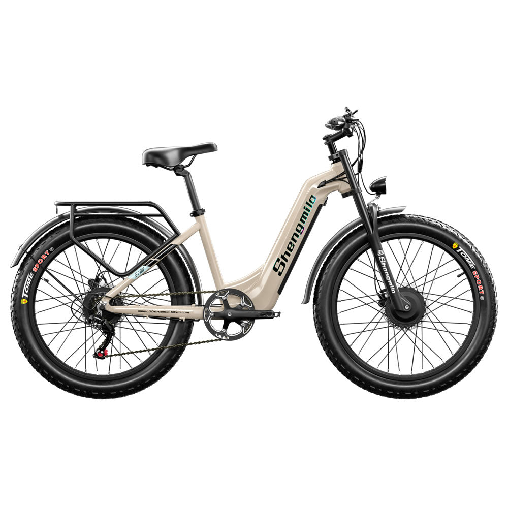26" Electric Bike 48V 17.5Ah Dual Motor Fat Tyre E-Mountain Bike City E-bike