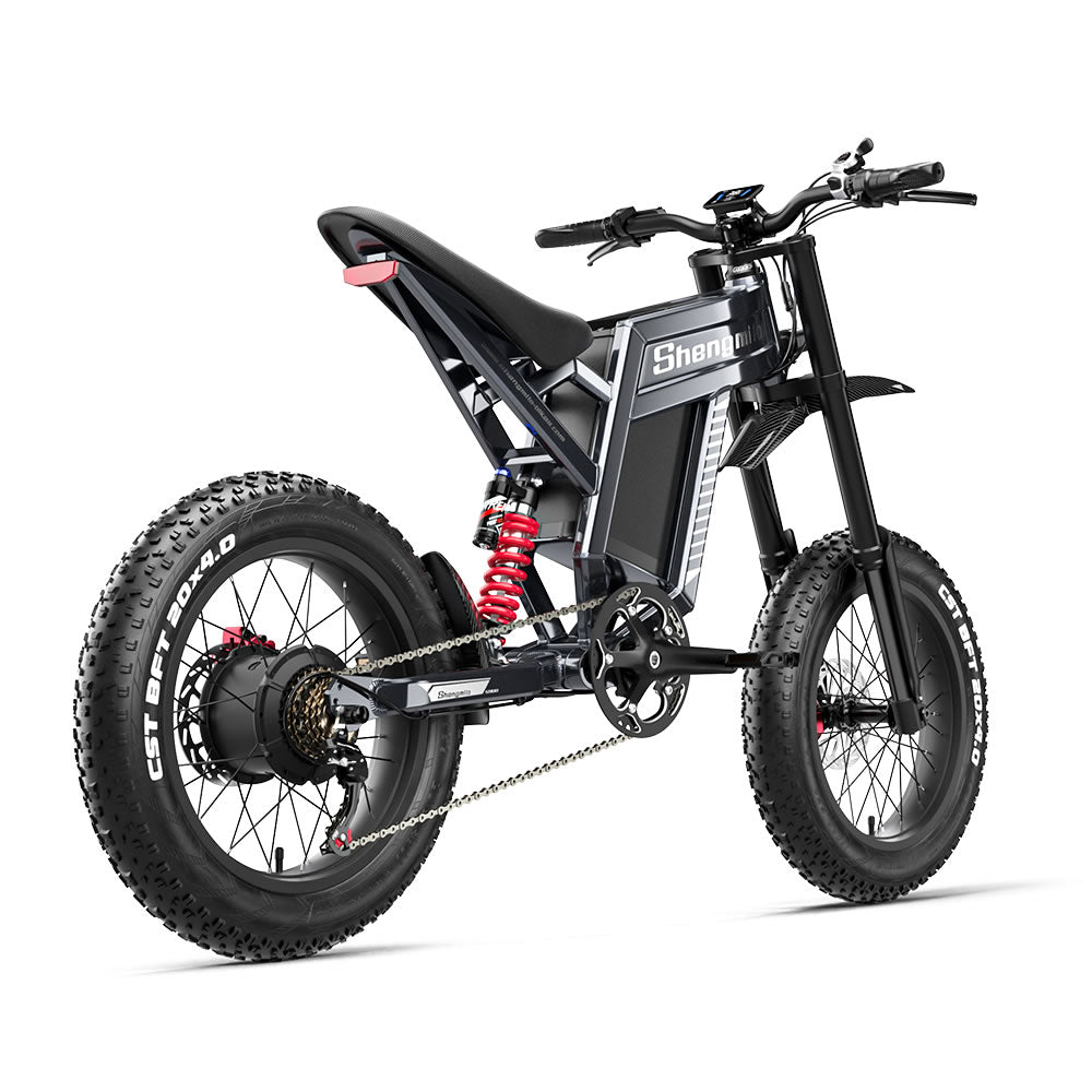 20" Fat tire Electric Bike 1500W 60V 30AH Mountainbike E-bike e-Motorcycle 65km
