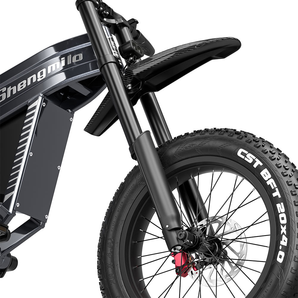 20" Fat tire Electric Bike 1500W 60V 30AH Mountainbike E-bike e-Motorcycle 65km