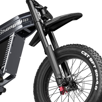 20" Fat tire Electric Bike 1500W 60V 30AH Mountainbike E-bike e-Motorcycle 65km
