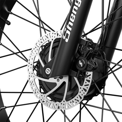 26" Electric Bike 48V 17.5Ah Dual Motor Fat Tyre E-Mountain Bike City E-bike