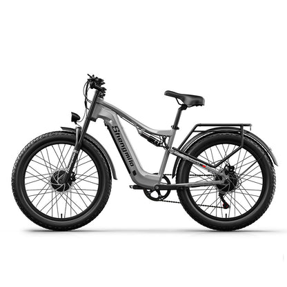 Shengmilo S600 Dual Motor Electric Bike 48V 17.5Ah 26" Fat Tire Ebike Oil brake