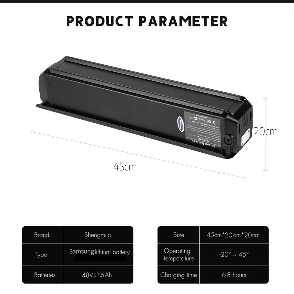 Shengmilo MX03/MX05/MX06/S600/S700 48V 17.5AH battery