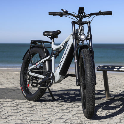 Shengmilo S600 Dual Motor Electric Bike 48V 17.5Ah 26" Fat Tire Ebike Oil brake